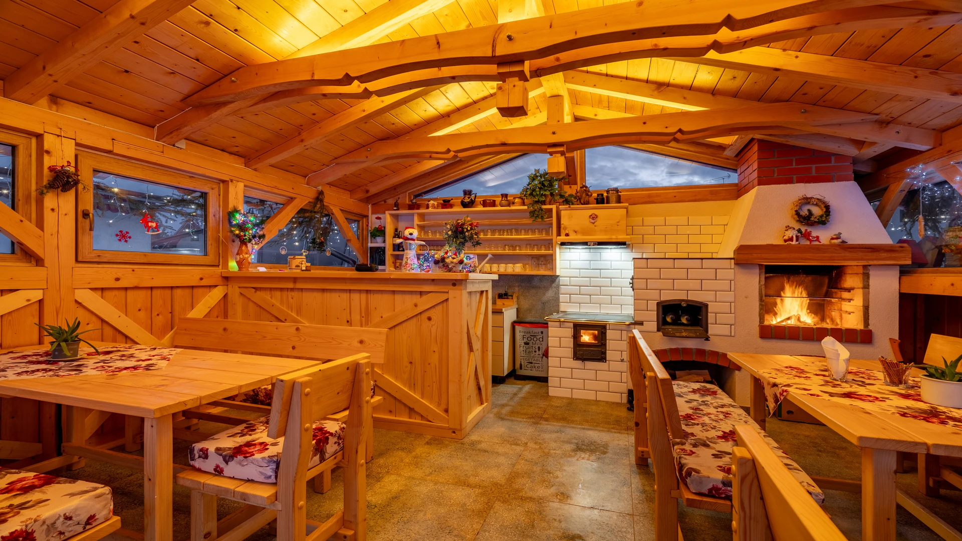 Pergola v zimním období